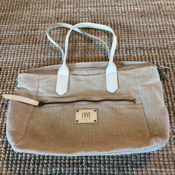 The Frye Cream Jute Tote - Picture 7 of 7